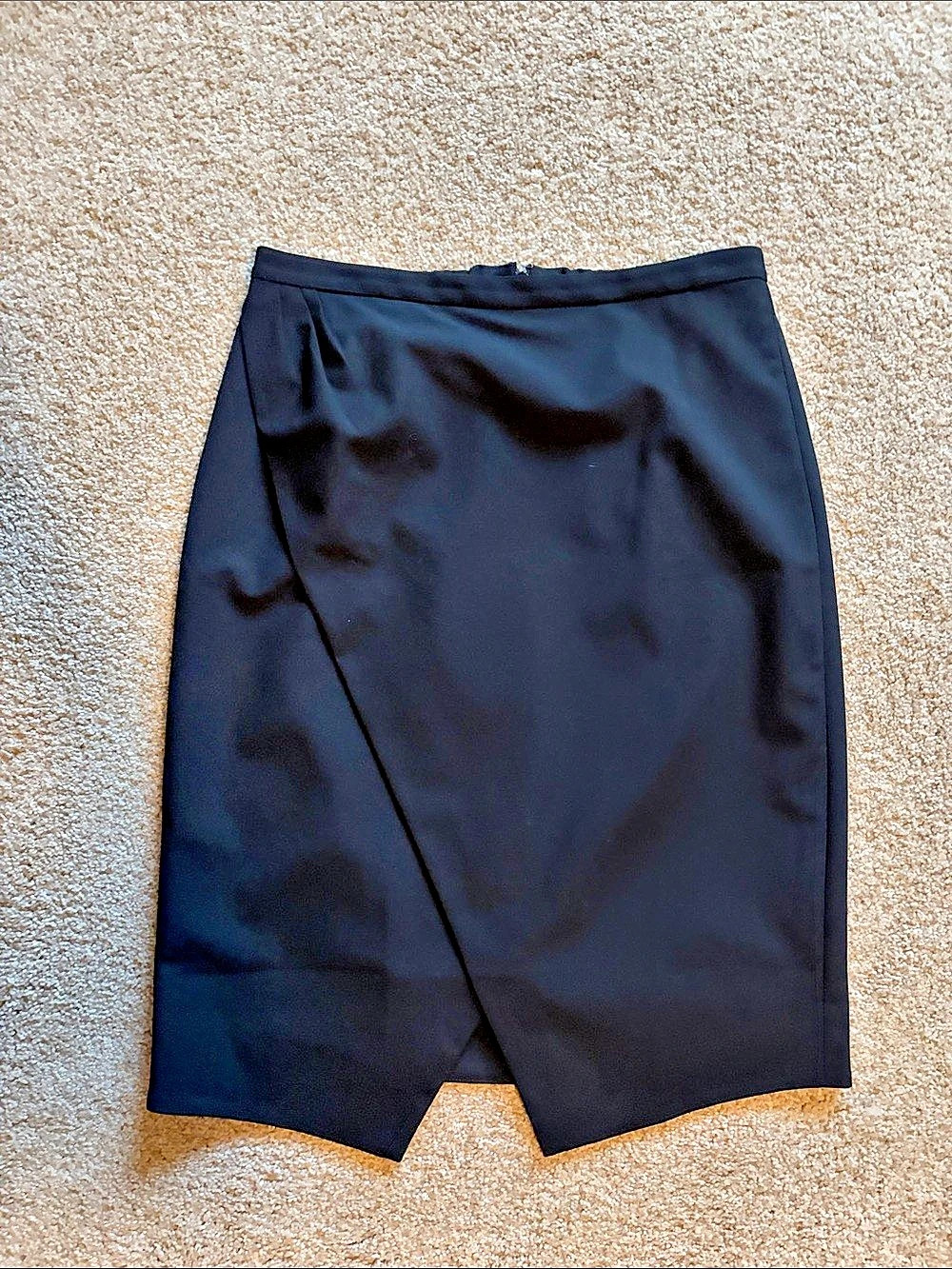 J.Crew Wrap Front Pencil Skirt in Black size 6